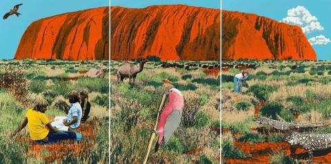 Artwork Ayers Rock this artwork made of Colour silkscreen print on smooth wove paper, created in 1978-01-01