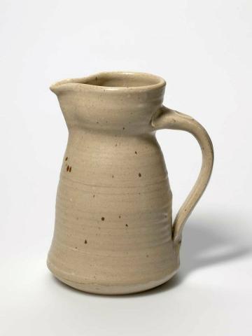 Artwork Jug this artwork made of Stoneware, wheelthrown with grey glaze, created in 1950-01-01